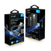 Xyst Charge and Sync USB to USB-C Braided Cable 10Ft - Trustymall