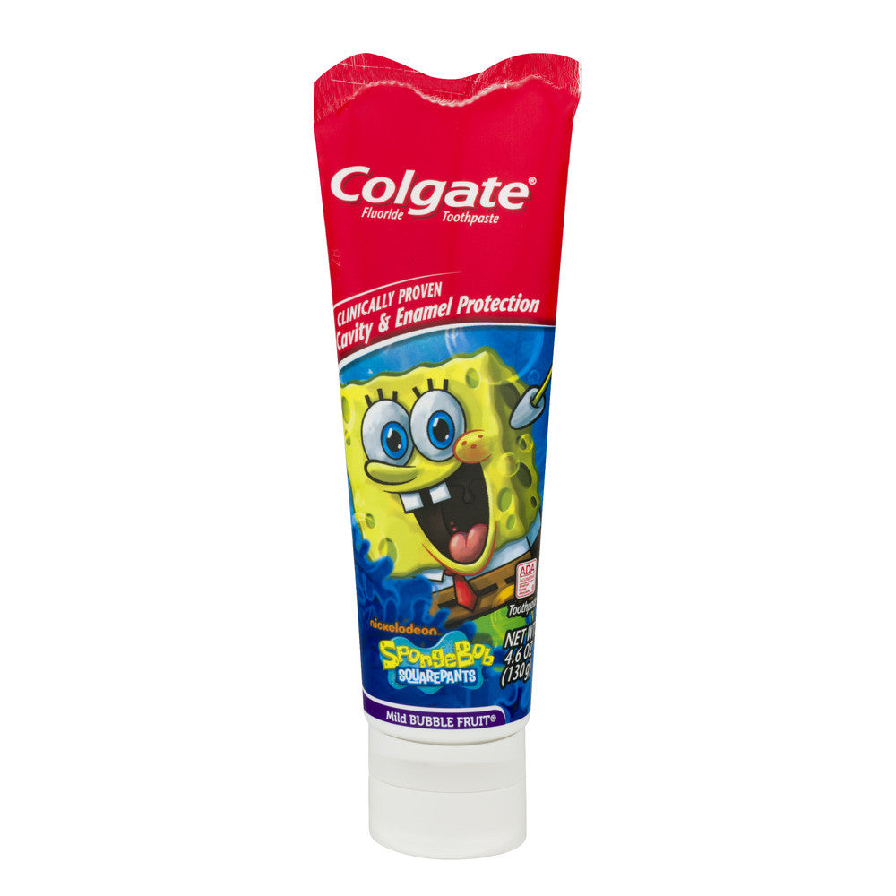 Colgate Spongebob Squarepants Fluoride Toothpaste Mild Bubble Fruit