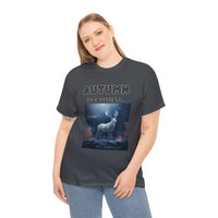 Autumn is coming: Fall Vibes T-shirts | Deer Drinking Brook Leaves Cha