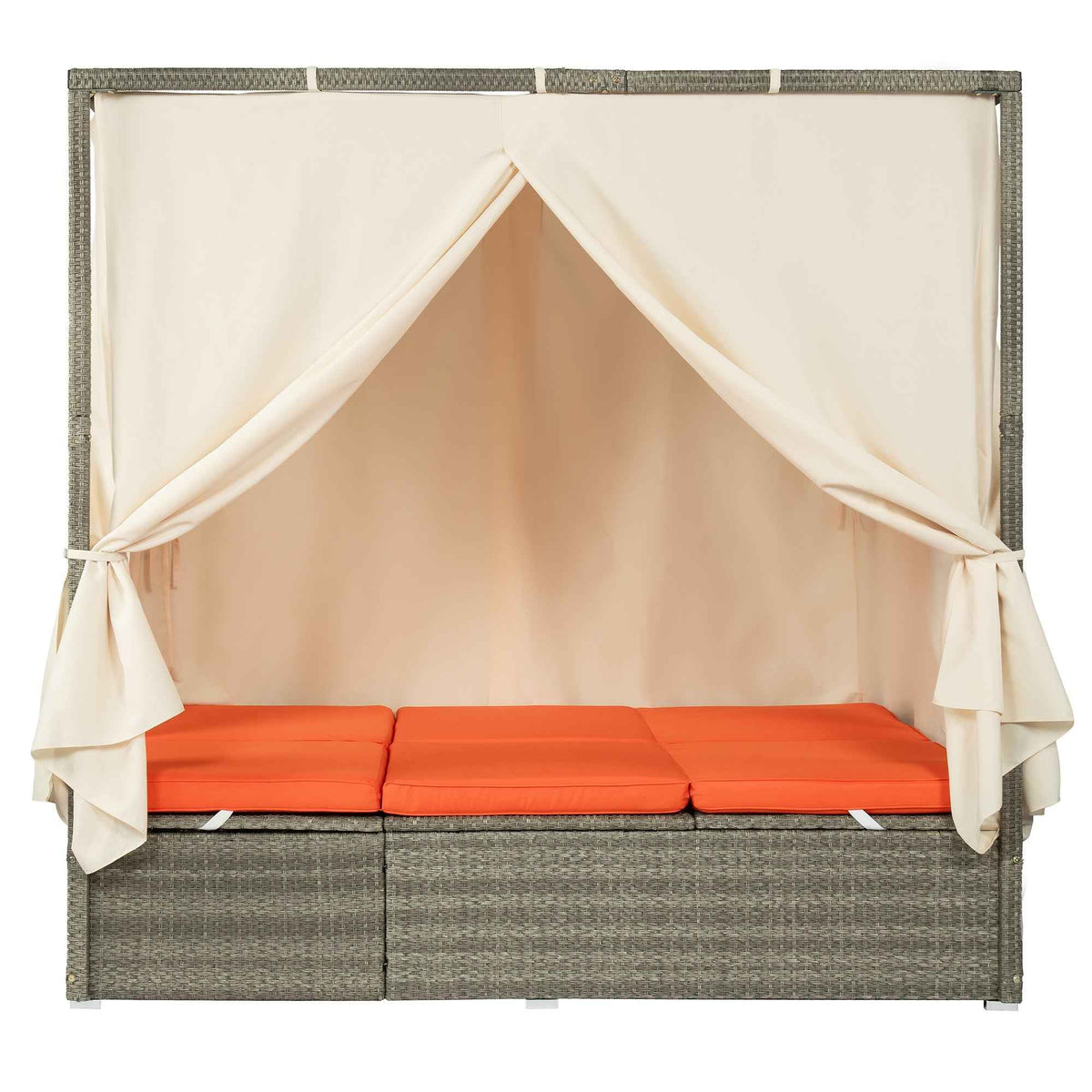 Adjustable Sun Bed With Curtain,High Comfort,With 3 Colors