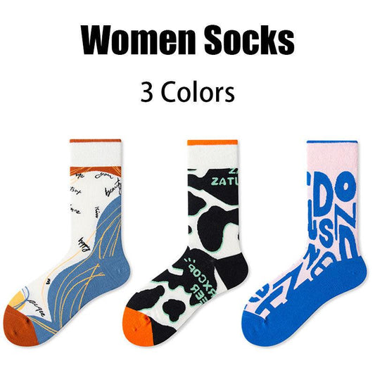 Women's Compression Running Socks - 3 Pairs Athletic Crew Socks