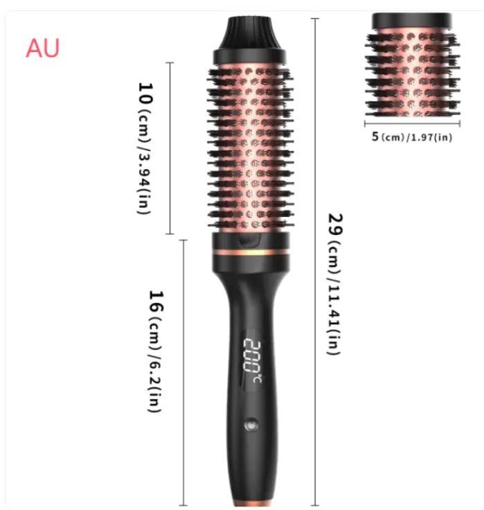 2-in-1 Hair Curler and Straightener Comb - Portable Styling Tool
