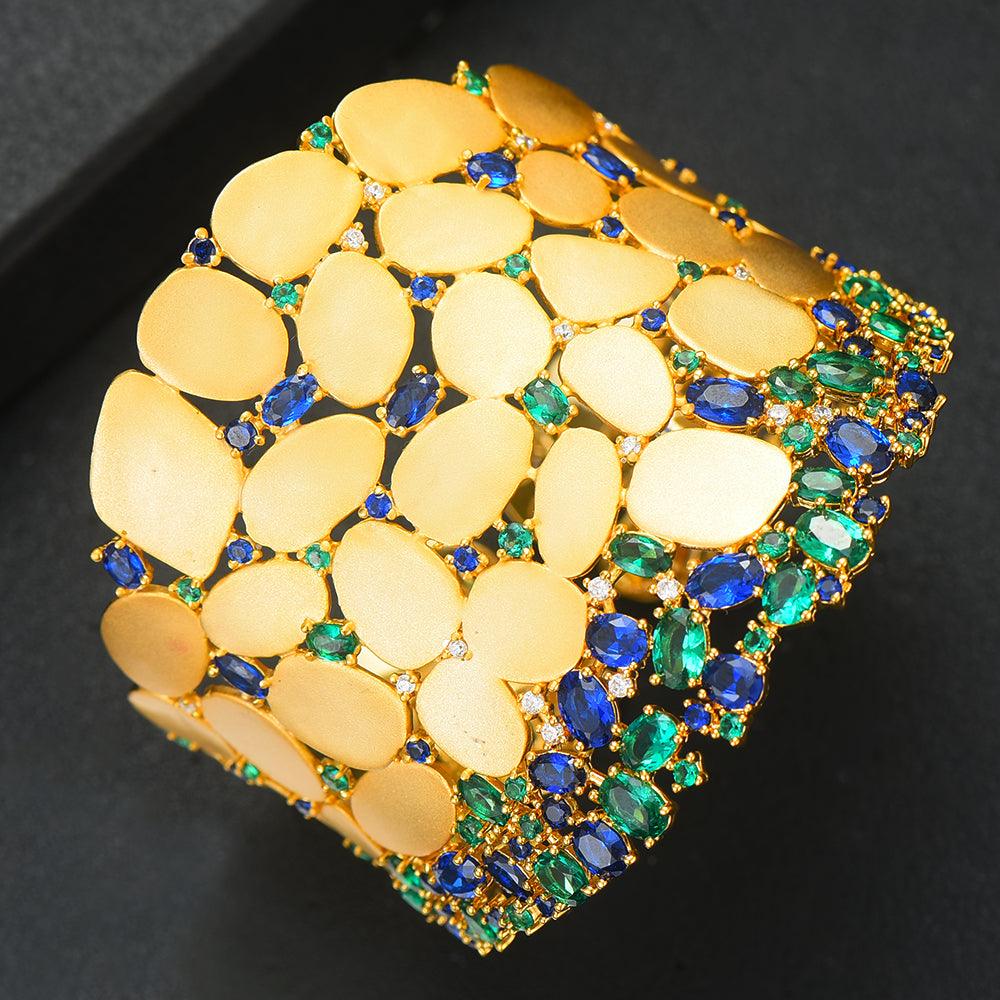 Luxury Bangle Earrings Ring Set