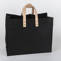 Box Tote Bag Canvas and Leather - Trustymall