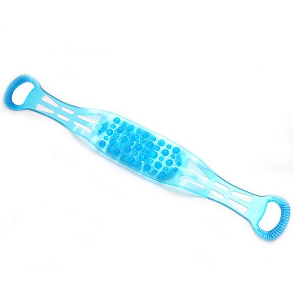 Silicone Dual Sided Back Scrubber Double Chopping Belt Scrubber Washer Bath Cleaning Tools