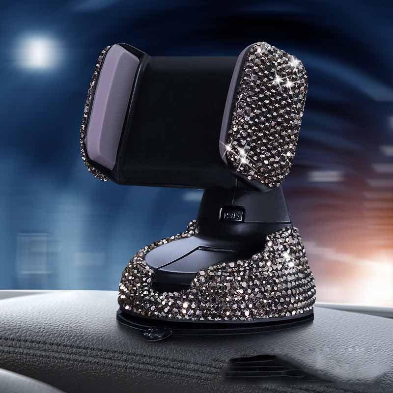 Multifunctional Air Outlet Diamond-encrusted Car Phone Holder - Trustymall