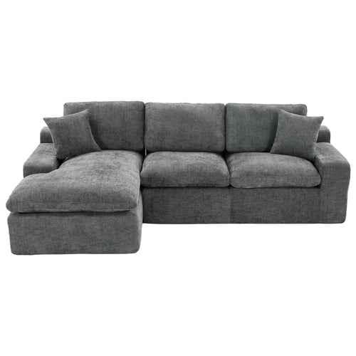Cloud Sectional Sofa 107.9' Upholstered Sofa Couch with Double-layer