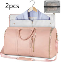 Large Capacity Travel Duffle Bag Women's Handbag Folding Suit Bag Waterproof Clothes Totes - Trustymall