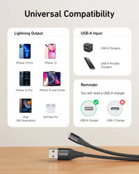 Anker <b>551</b> USB-A to Lightning Cable (3 ft / 6 ft / 10 ft) - Trustymall
