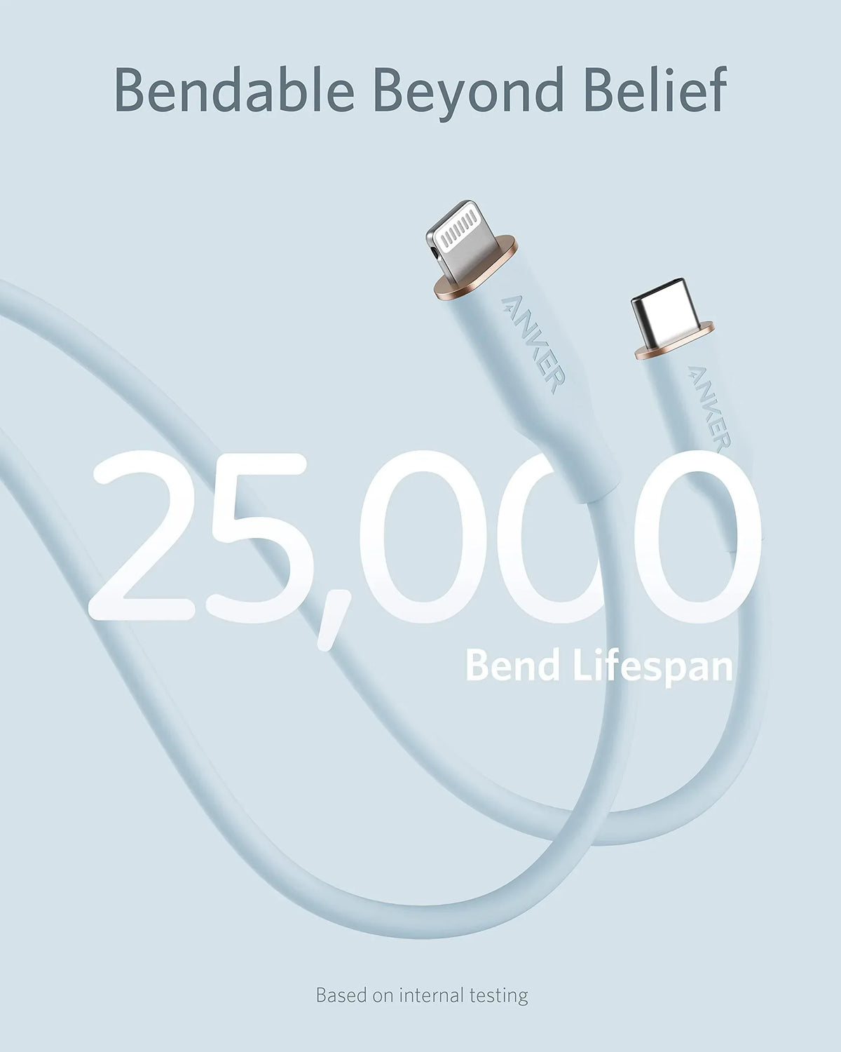 Anker <b>641</b> USB-C to Lightning Cable (Flow, Silicone) - Trustymall