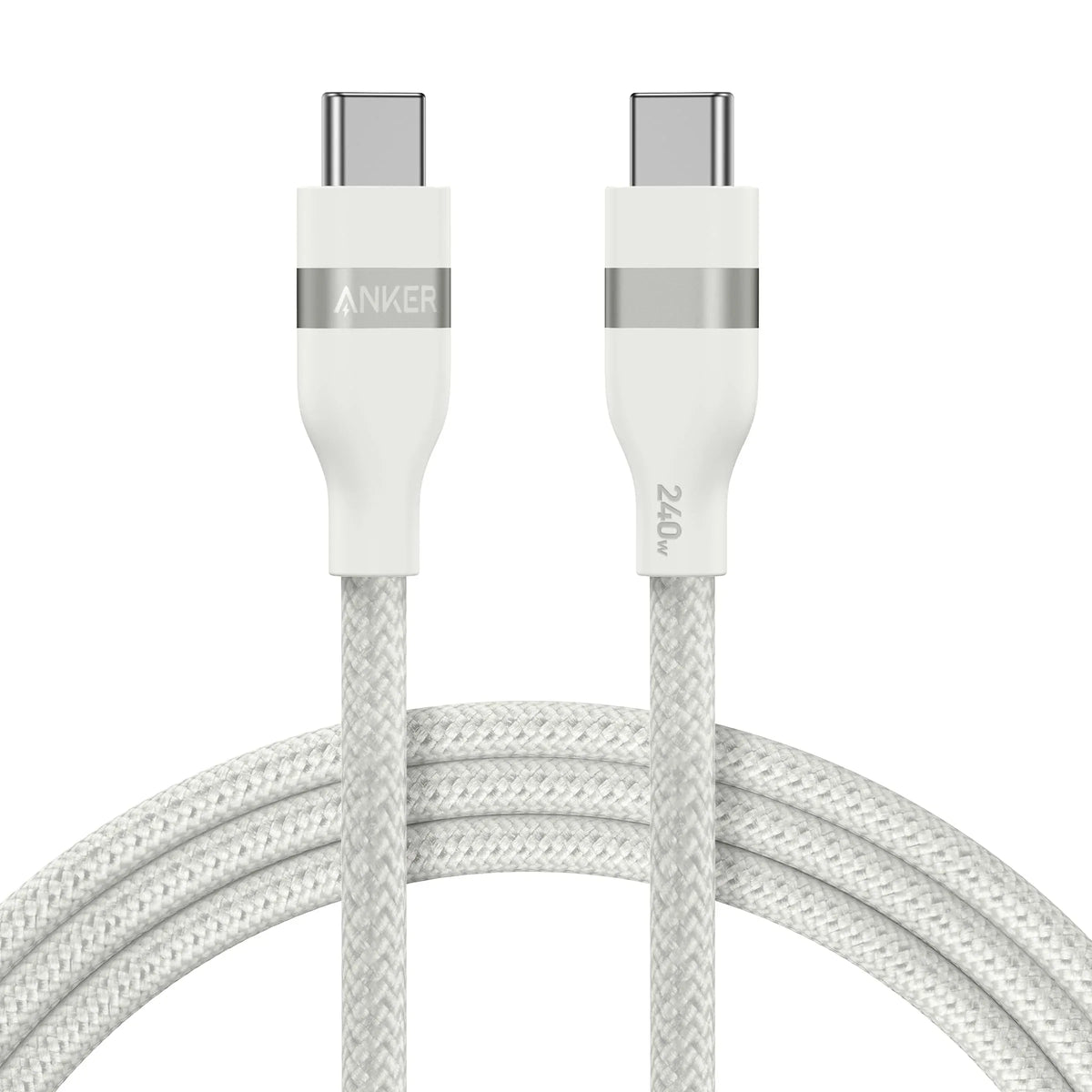 Anker USB-C to USB-C Cable (3 ft / 6 ft, 240W, Upcycled-Braided) - Trustymall