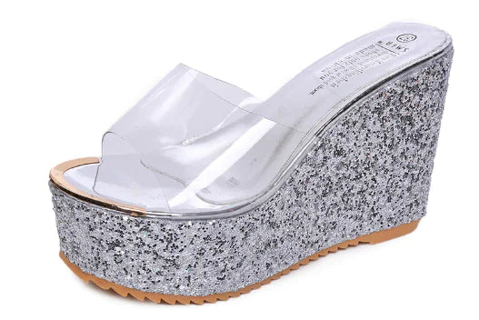 High Heel Platform Wedge Sandals