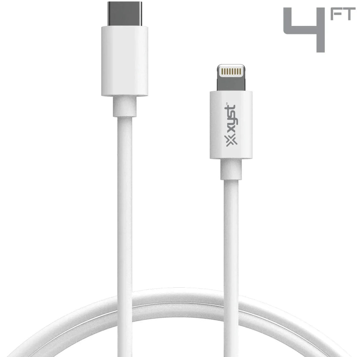 Xyst Charge and Sync USB-C to Lightning Cable 4Ft - Trustymall