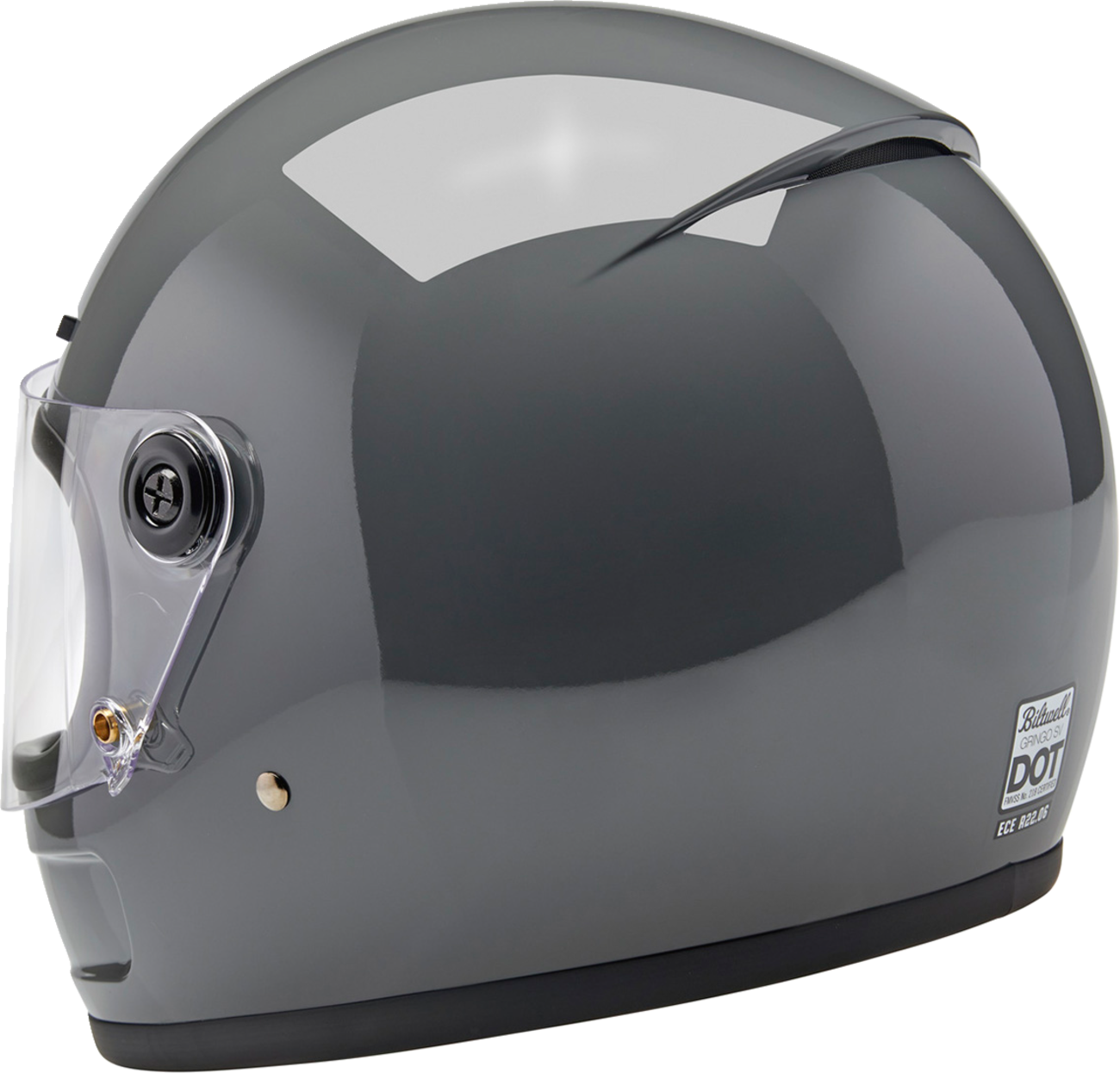 BILTWELL Gringo SV Helmet - Gloss Storm Gray - Medium 1006-109-503