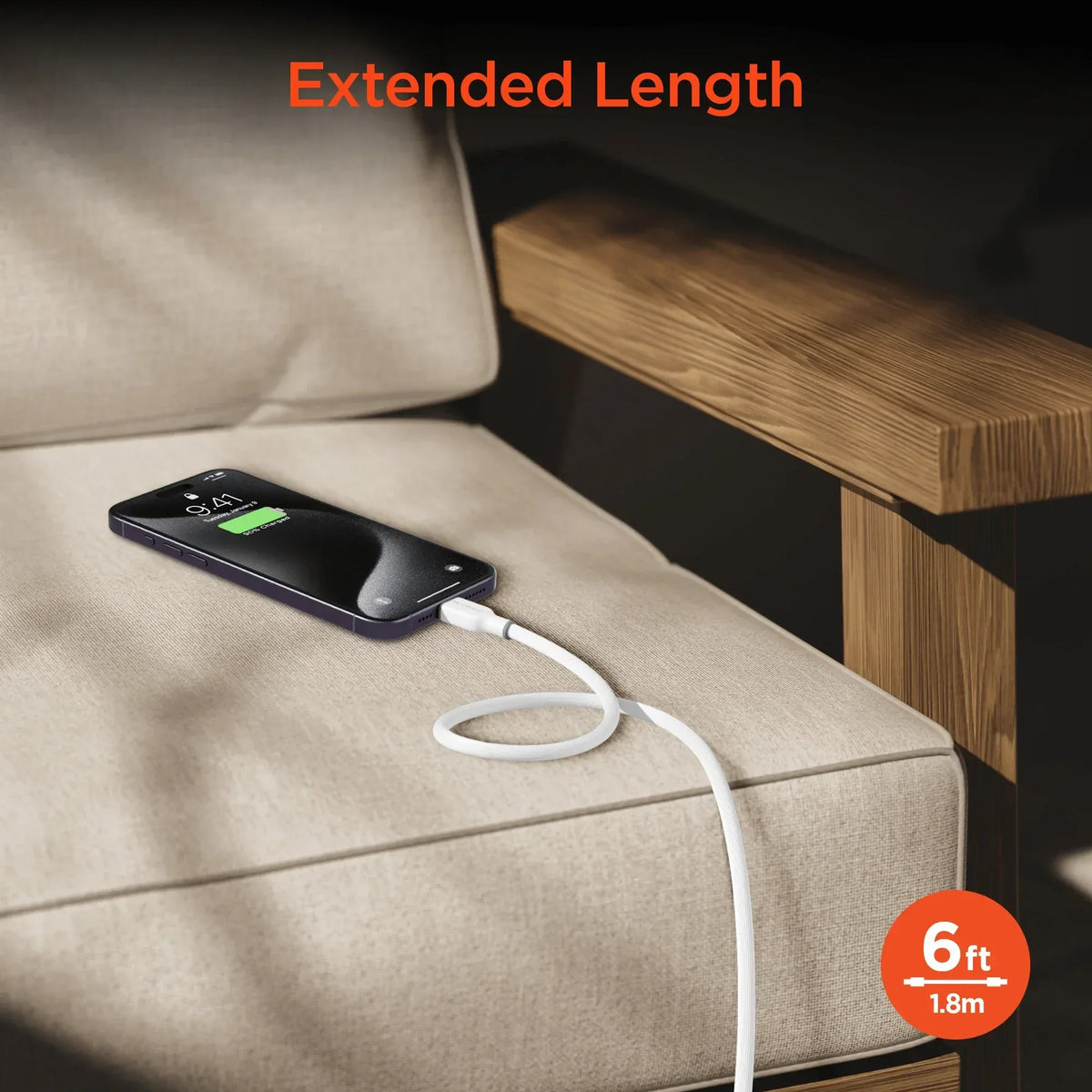 HyperGear Flexi PRO USB-C to Lightning Cable 6ft - Trustymall