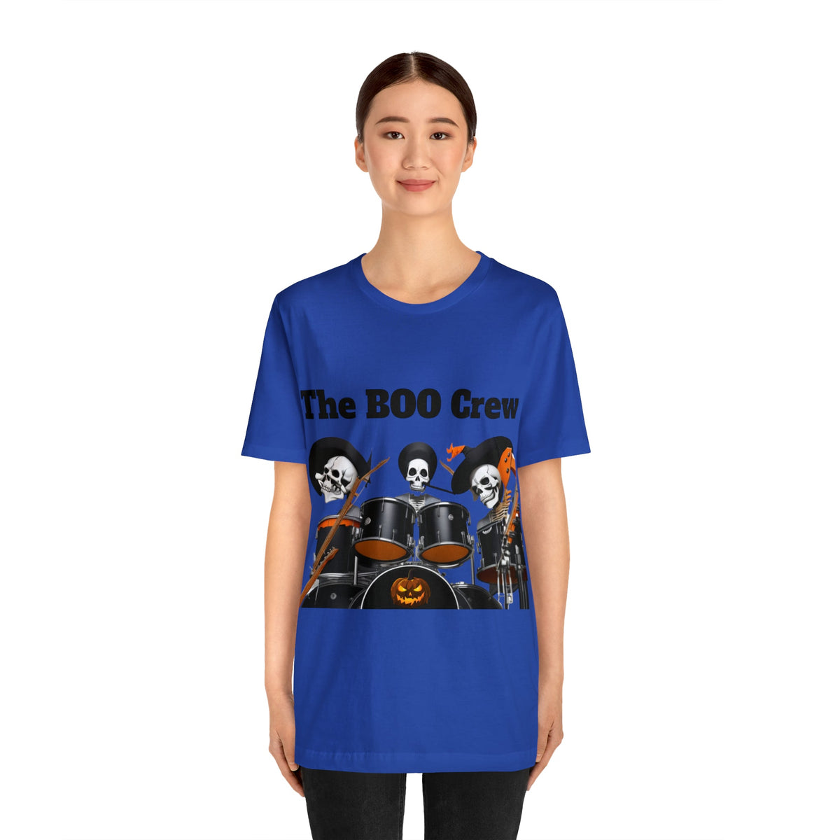 Halloween Boo Crew Skeletons Rock Band Unisex Jersey Short Sleeve Men'