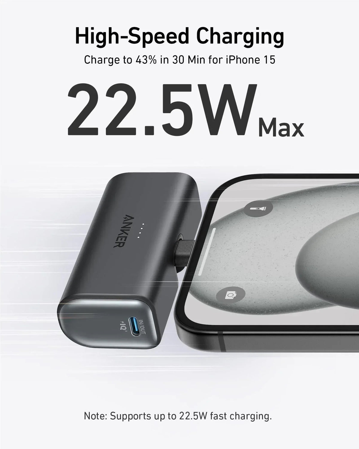 Anker Nano Power Bank (22.5W, Built-In USB-C Connector) - Trustymall
