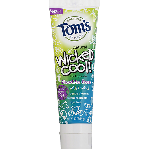 Tom's of Maine Toothpaste, Fluoride Free, Mild Mint 4.2 Oz
