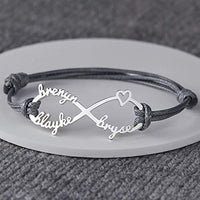 Mom Bracelet With Kids Names, Infinity Bracelet With Names,Mom Jewelry - Trustymall