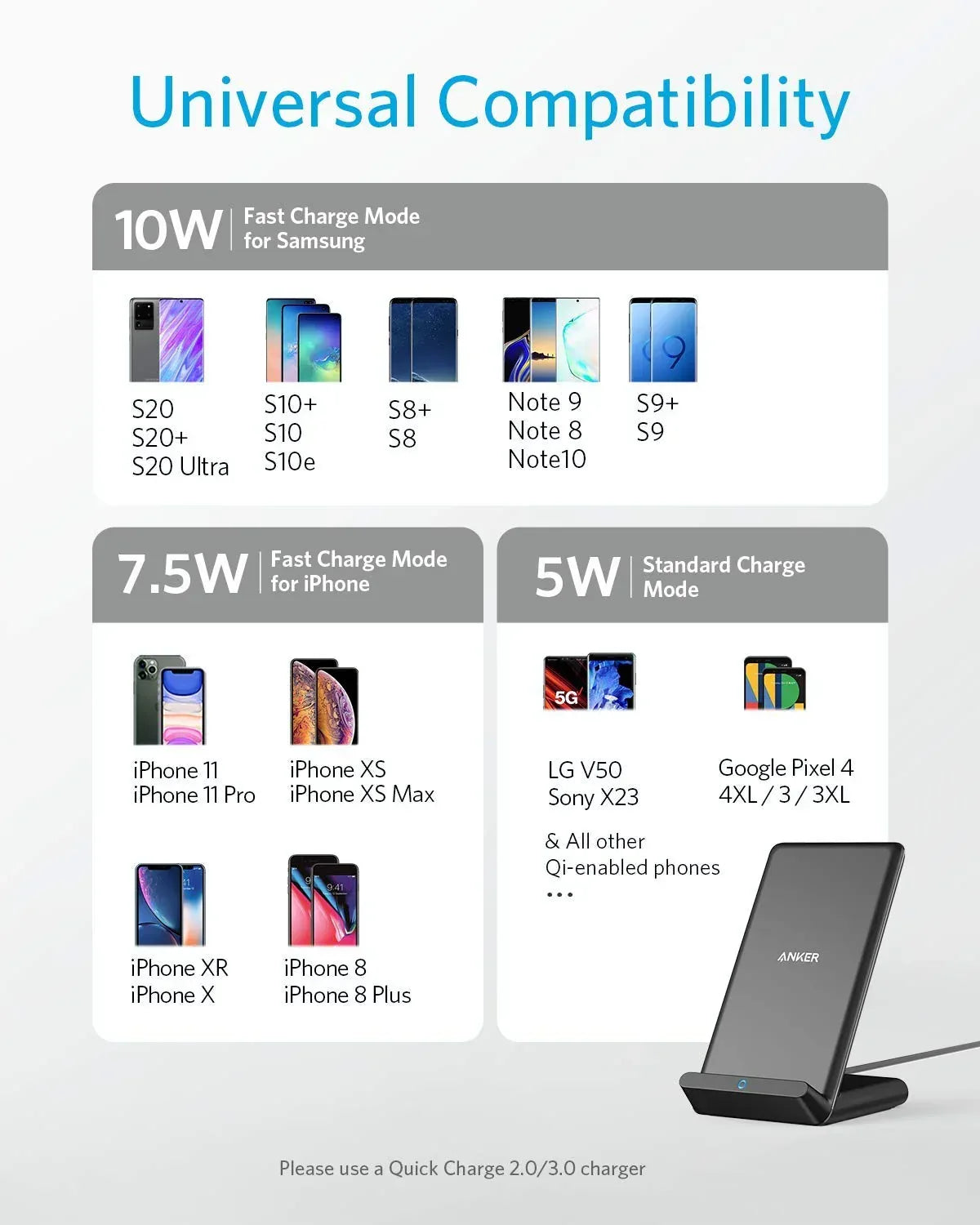 Anker 313 Wireless Charger (Stand) - Trustymall