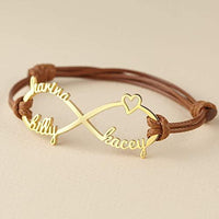 Mom Bracelet With Kids Names, Infinity Bracelet With Names,Mom Jewelry - Trustymall