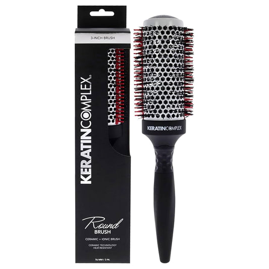 Keratin Complex Ceramic Ionic Round Brush 3"
