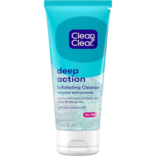 Clean & Clear Deep Action Exfoliating Facial Scrub 7 Oz