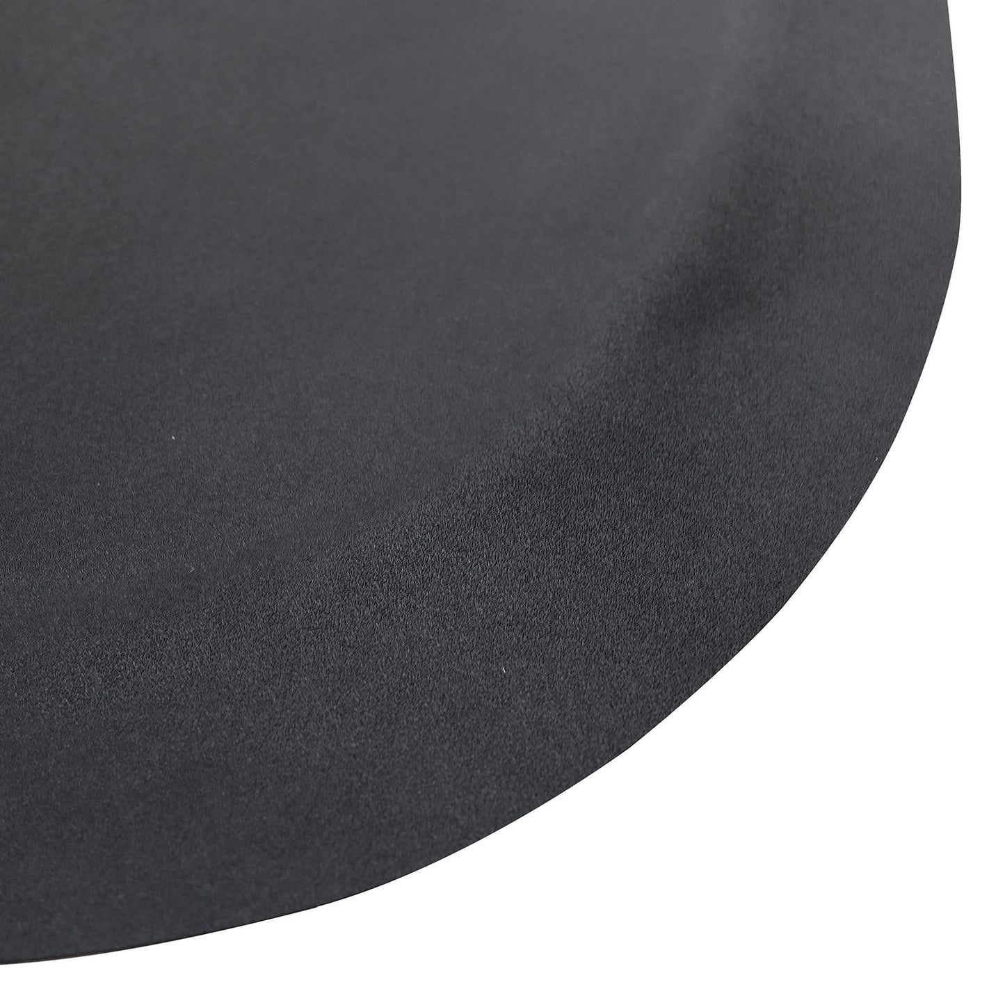 Artist hand 3 ft. x 5 ft. Barber Chair Mat Salon & Barber Shop Chair Anti-Fatigue Mats Comfort Salon Chair Mat,Semi Circle - 1/2 in. Thick,Black