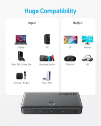 Anker HDMI Switch (4 in 1 Out, 4K HDMI) - Trustymall