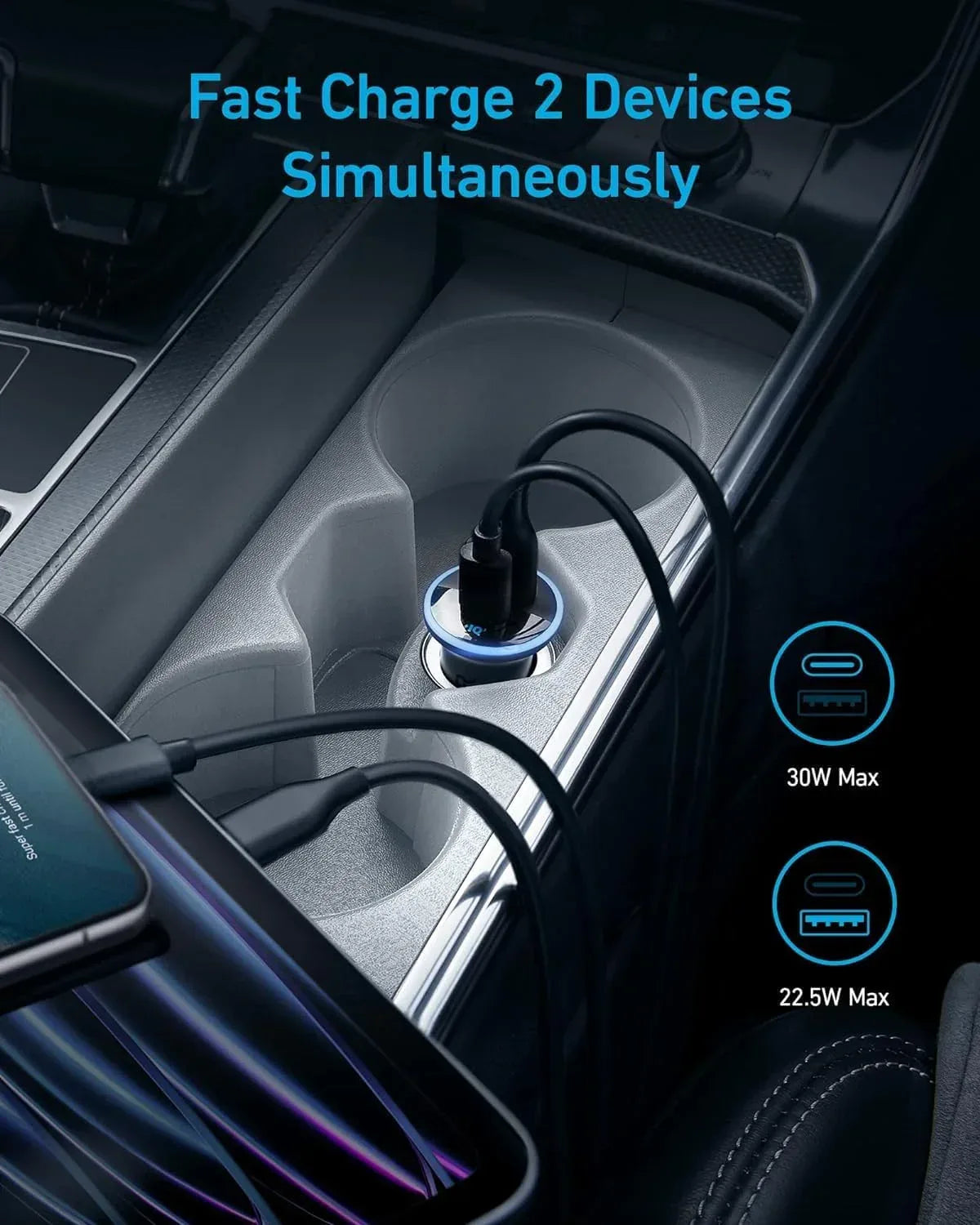 Anker 323 Car Charger (52.5 W) - Trustymall