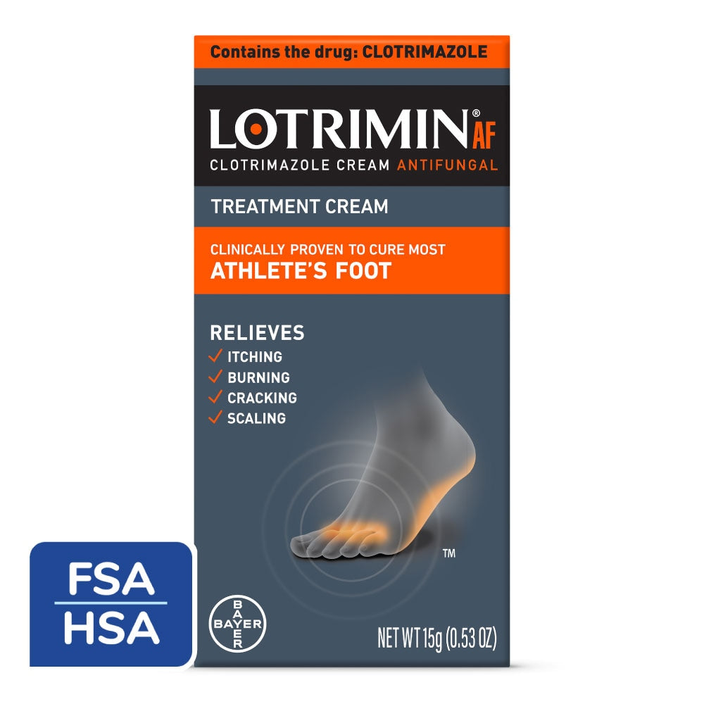 Lotrimin Treatment Cream, Antifungal, Athlete's Foot 0.53 Oz