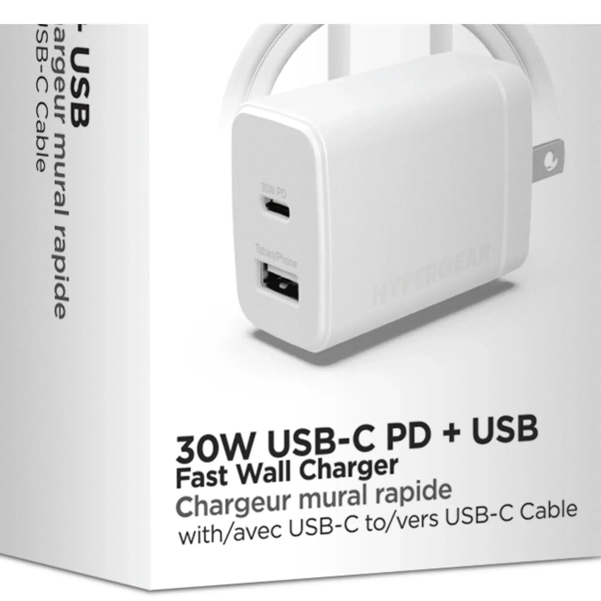 HyperGear 30W PD Dual Wall Charger + USB-C to USB-C - Trustymall