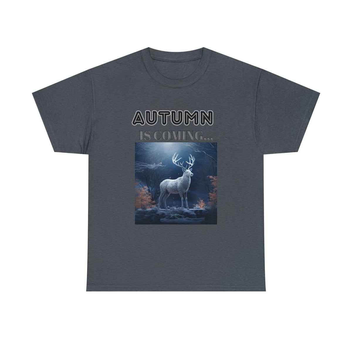 Autumn is coming: Fall Vibes T-shirts | Deer Drinking Brook Leaves Cha