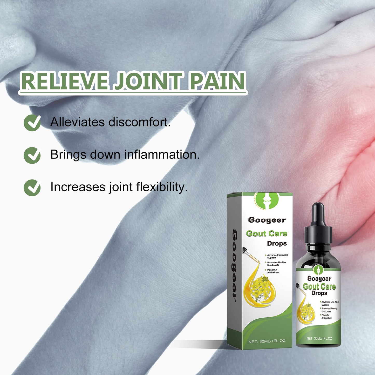 Gout Care Drops, Relieve Lumbar Knee Joint Pain Body Care Drops