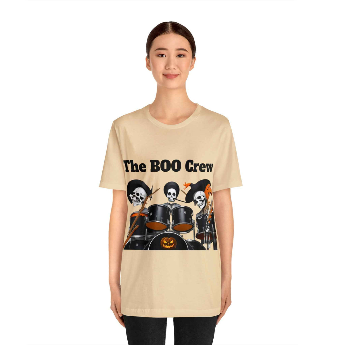 Halloween Boo Crew Skeletons Rock Band Unisex Jersey Short Sleeve Men'