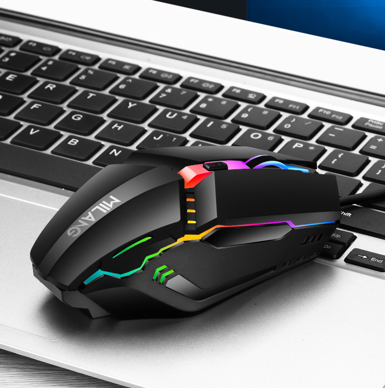 Wired mouse USB illuminated desktop computer laptop computer gaming and competitive mouse
