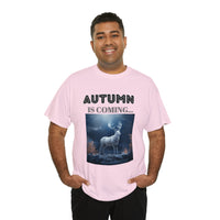 Autumn is coming: Fall Vibes T-shirts | Deer Drinking Brook Leaves Cha