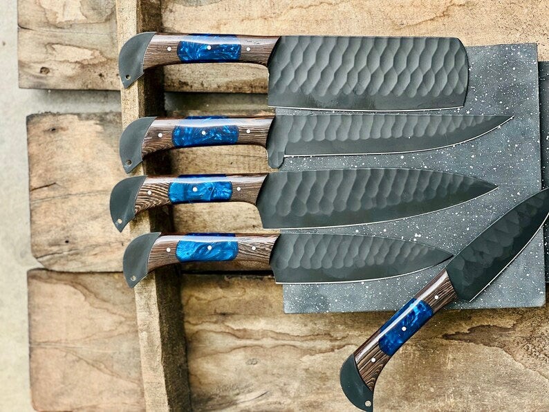 Handmade Damascus Steel Chef Knife Set – Perfect Wedding & Valentine’s Day Gift