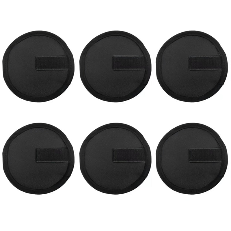 6 - piece set of 5.9 - inch lure wraps. Doubles as covers, gloves, hook protectors. Keeps anglers safe while fishing.