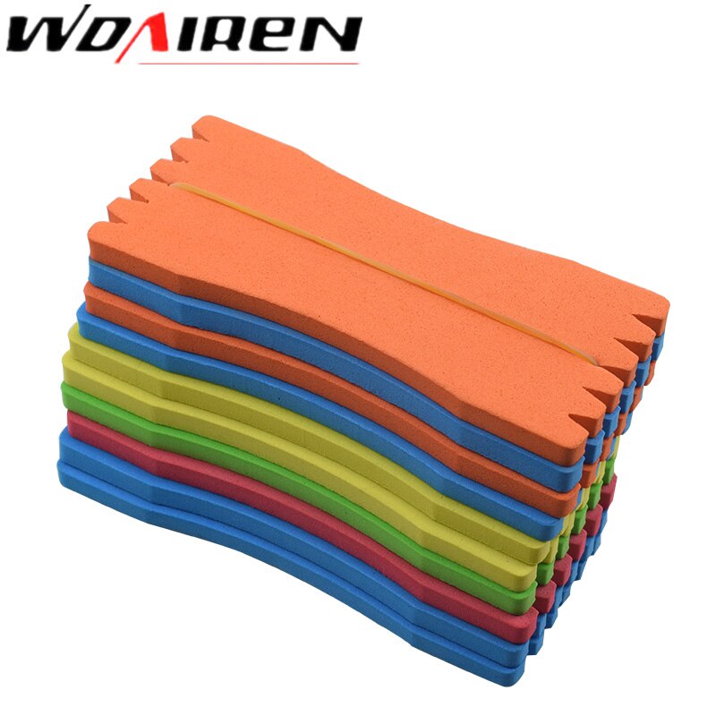 10pcs/Lot EVA Foam Fish Winding Storage Boards Line Fishing Lure Trace Wire Holders Carps Crucian Plate Hook Tackle Storage