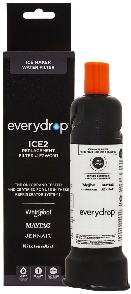 Genuine Whirlpool ICE2 F2WC9I1 Ice Maker Water Filter - 1 Pack