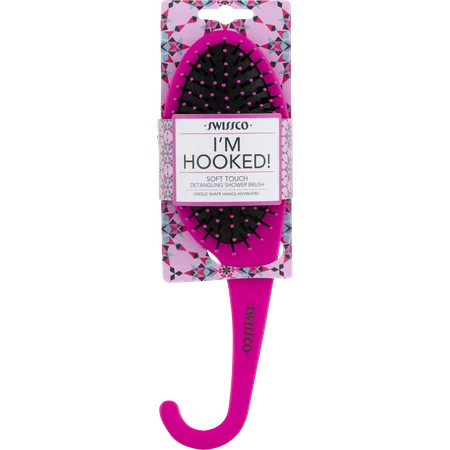 Swissco Brush Im Hooked Pink Detangling Shower