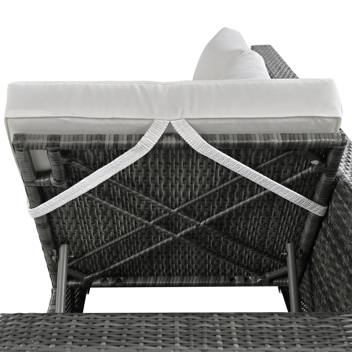 Outdoor 6-Piece All Weather PE Rattan Sofa Set, Garden Patio Wicker