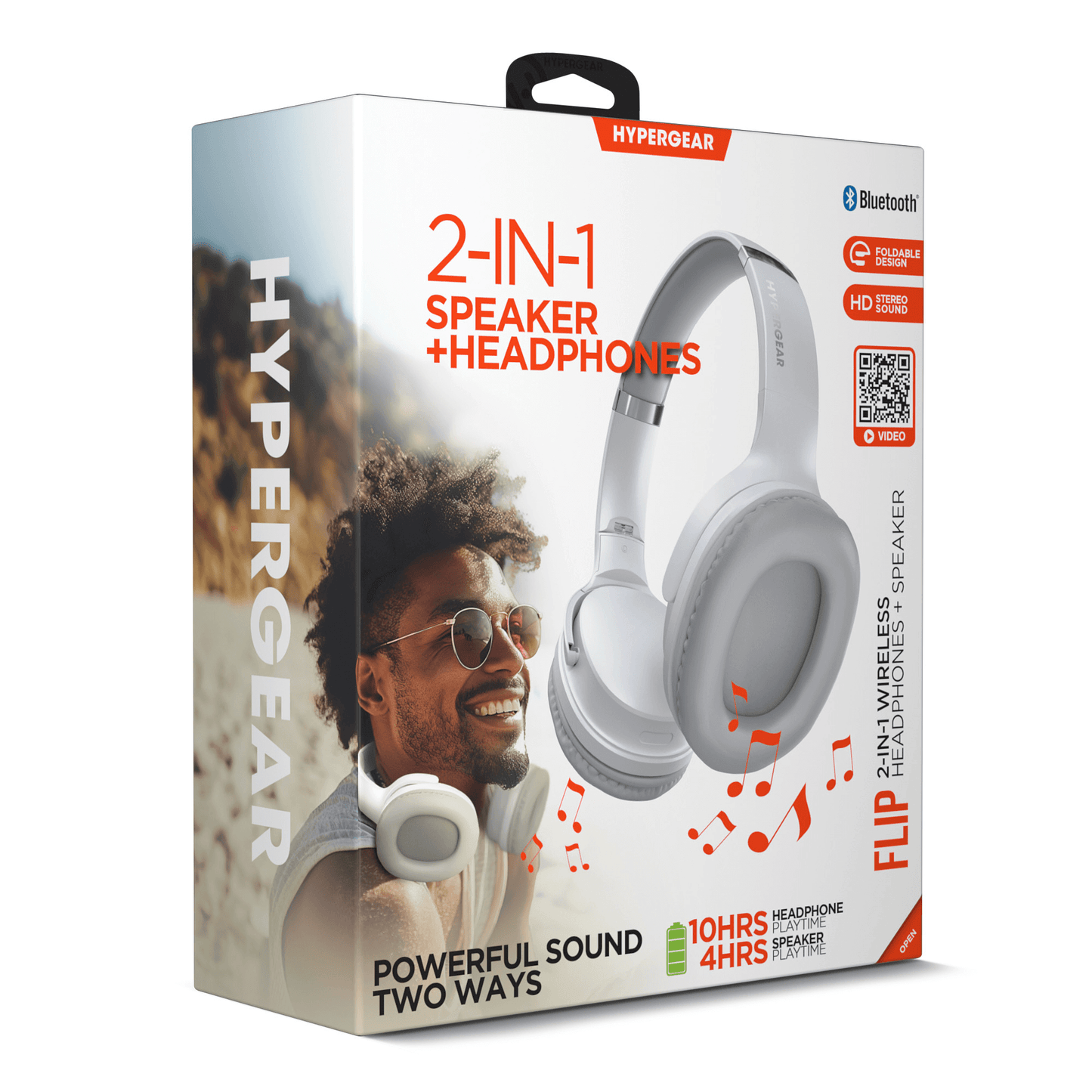 HyperGear Flip 2-in-1 Headphones Plus Speaker