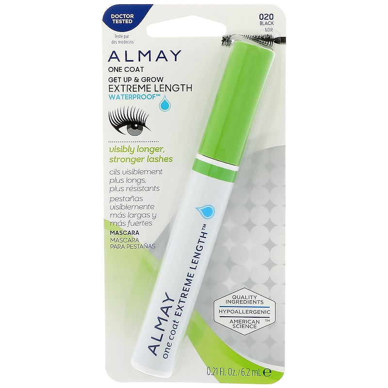 Almay One Coat Get Up And Grow Waterproof Mascara Black