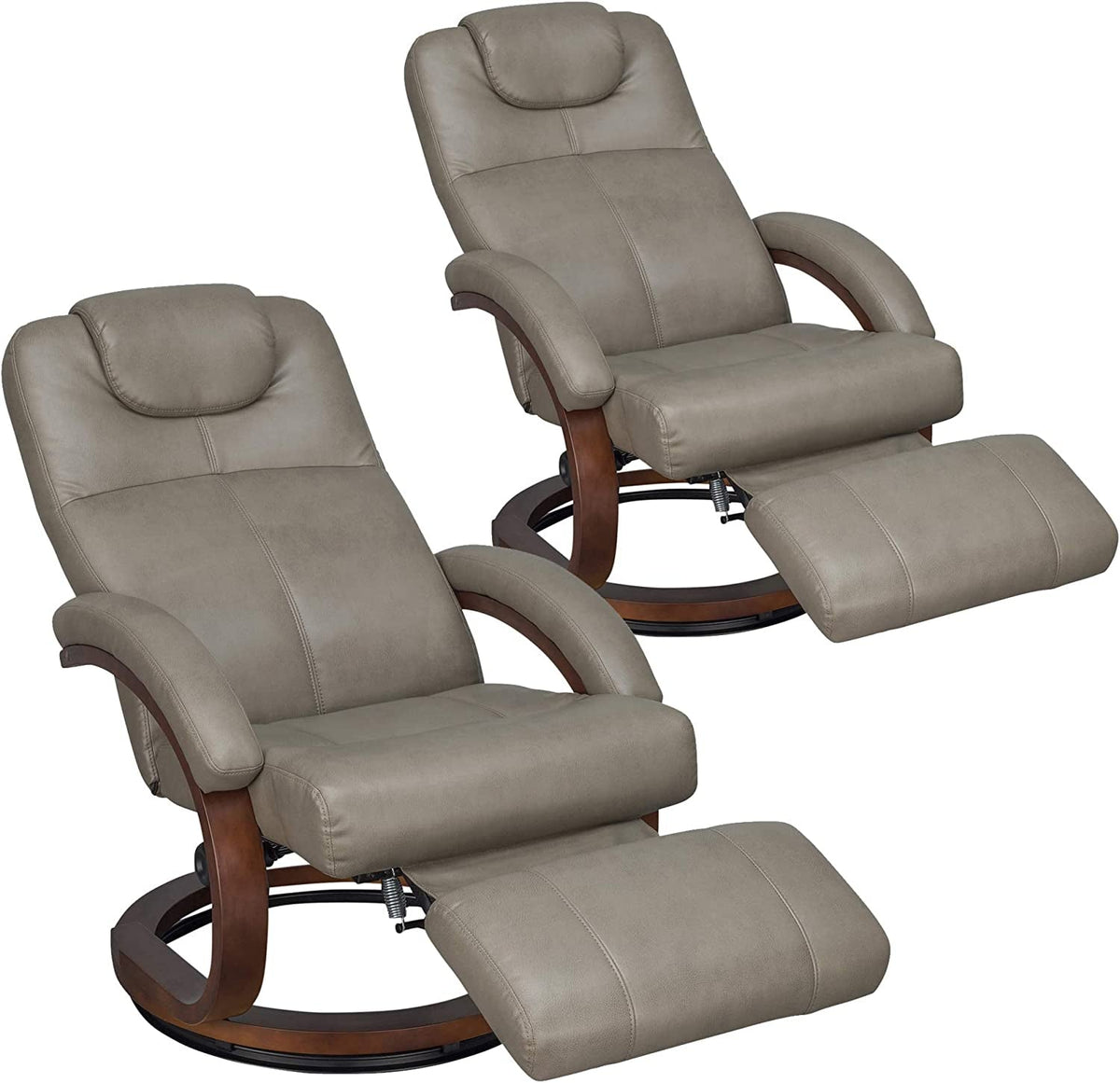 Charles 28 Inch RV Euro Chair Recliner With Swivel Footrest