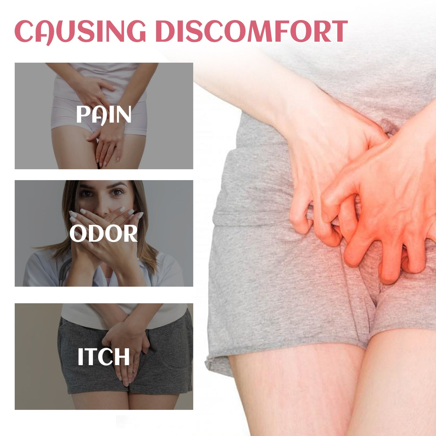 Female Body Care Spray, Relieve Itching Discomfort Gentle Cleaning Odors Body Care