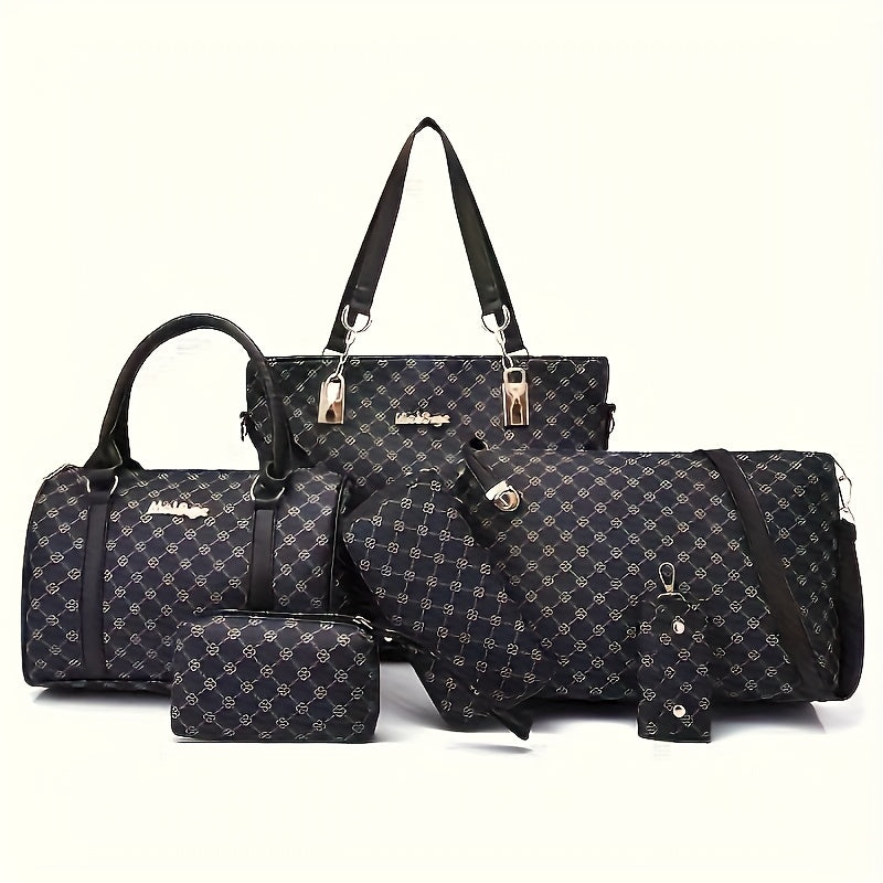 Commuting  Style Chic Retro 6pc Woman's Bag Set