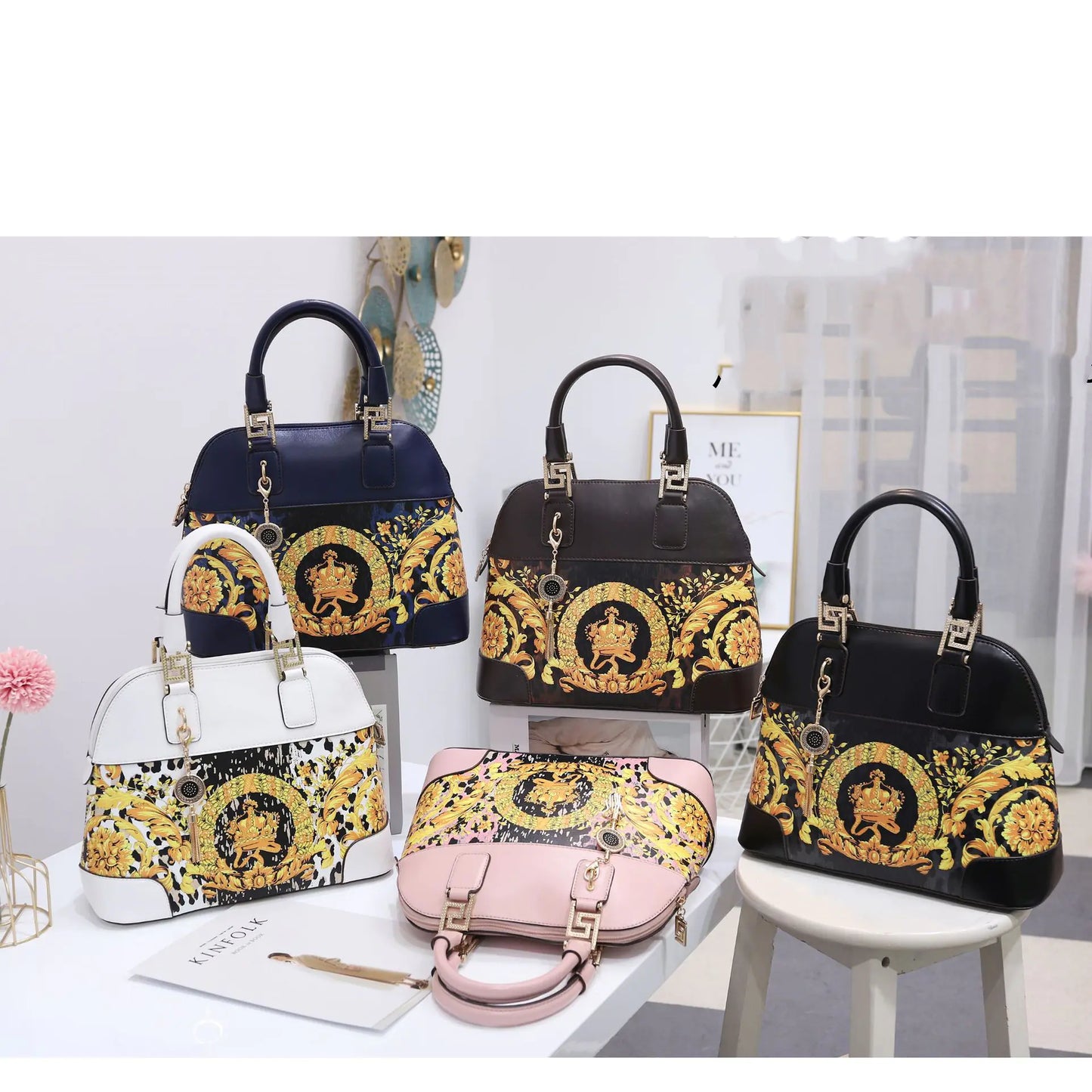 New Floral Women's Handbag and Crossbody Bag