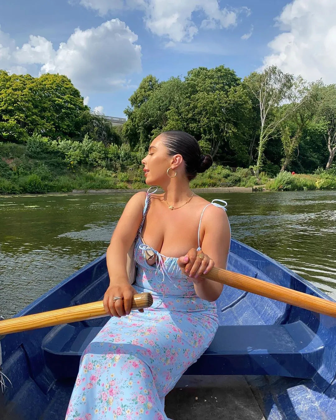 Elegant Sexy Floral Pleated Maxi Dress